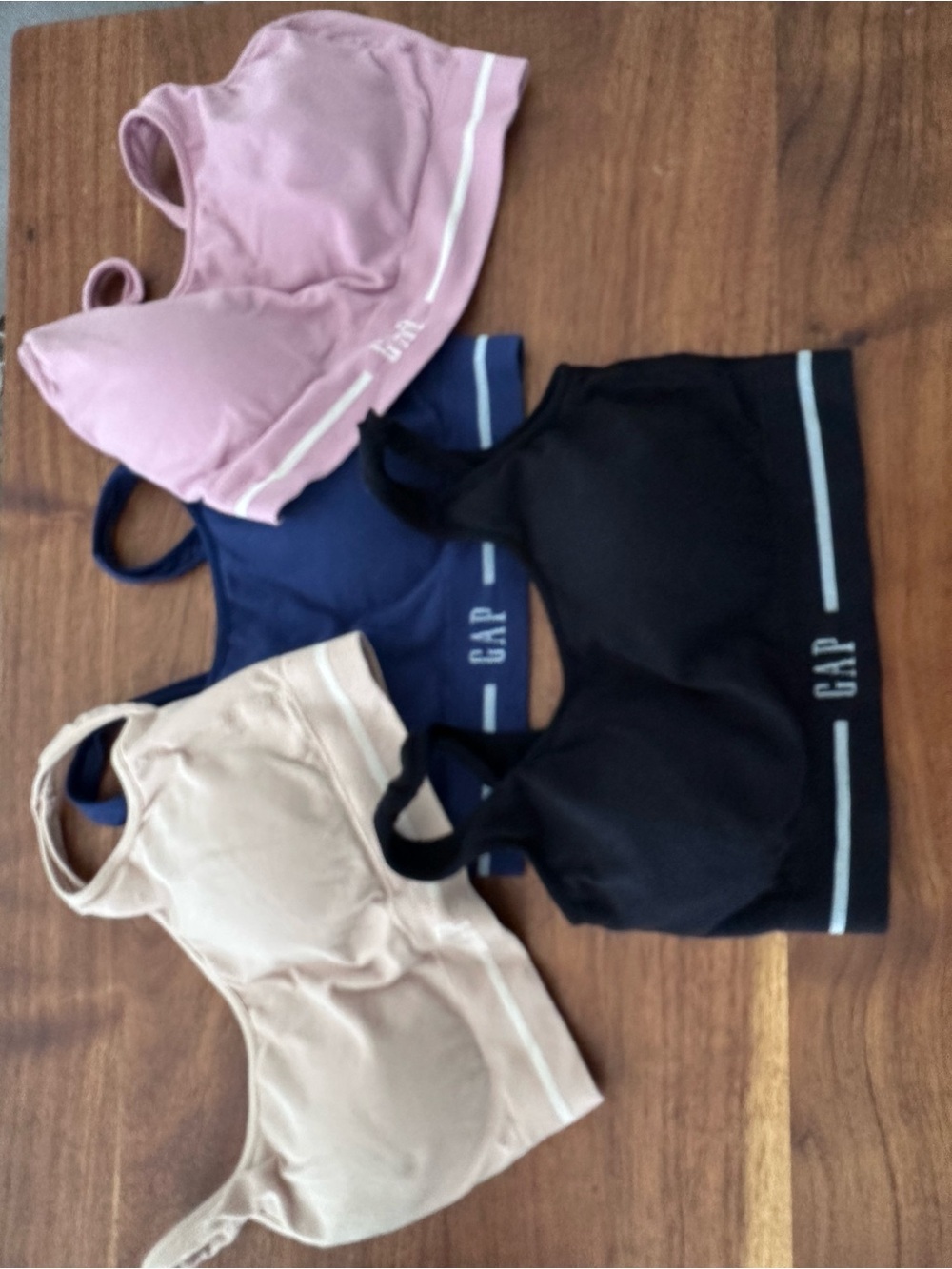 GAP Sports Bra Set - Pink, Navy, Black, Beige